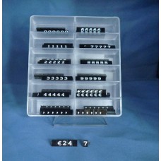 Prijscassette vitrine 7mm zwart-wit Td17050711